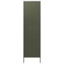 Armario de acero verde oliva 90x50x180 cm de vidaXL, Armarios roperos - Ref: Foro24-336243, Precio: 315,01 €, Descuento: %
