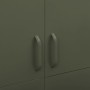 Armario de acero verde oliva 90x50x180 cm de vidaXL, Armarios roperos - Ref: Foro24-336243, Precio: 315,01 €, Descuento: %