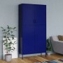 Armario de acero azul oscuro 90x50x180 cm de vidaXL, Armarios roperos - Ref: Foro24-336244, Precio: 282,91 €, Descuento: %