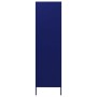 Armario de acero azul oscuro 90x50x180 cm de vidaXL, Armarios roperos - Ref: Foro24-336244, Precio: 282,91 €, Descuento: %