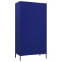 Armario de acero azul oscuro 90x50x180 cm de vidaXL, Armarios roperos - Ref: Foro24-336244, Precio: 282,91 €, Descuento: %