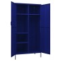 Armario de acero azul oscuro 90x50x180 cm de vidaXL, Armarios roperos - Ref: Foro24-336244, Precio: 282,91 €, Descuento: %