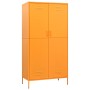 Armario de acero amarillo mostaza 90x50x180 cm de vidaXL, Armarios roperos - Ref: Foro24-336245, Precio: 318,24 €, Descuento: %