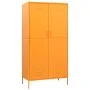 Armario de acero amarillo mostaza 90x50x180 cm de vidaXL, Armarios roperos - Ref: Foro24-336245, Precio: 381,76 €, Descuento: %