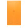 Armario de acero amarillo mostaza 90x50x180 cm de vidaXL, Armarios roperos - Ref: Foro24-336245, Precio: 318,24 €, Descuento: %