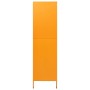 Armario de acero amarillo mostaza 90x50x180 cm de vidaXL, Armarios roperos - Ref: Foro24-336245, Precio: 318,24 €, Descuento: %