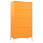 Armario de acero amarillo mostaza 90x50x180 cm de vidaXL, Armarios roperos - Ref: Foro24-336245, Precio: 318,24 €, Descuento: %