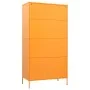 Armario de acero amarillo mostaza 90x50x180 cm de vidaXL, Armarios roperos - Ref: Foro24-336245, Precio: 381,76 €, Descuento: %