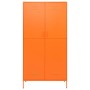 Armario de acero naranja 90x50x180 cm de vidaXL, Armarios roperos - Ref: Foro24-336246, Precio: 348,53 €, Descuento: %