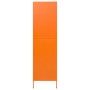 Armario de acero naranja 90x50x180 cm de vidaXL, Armarios roperos - Ref: Foro24-336246, Precio: 348,53 €, Descuento: %