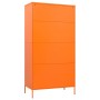 Armario de acero naranja 90x50x180 cm de vidaXL, Armarios roperos - Ref: Foro24-336246, Precio: 348,53 €, Descuento: %