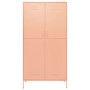 Armario de acero rosa 90x50x180 cm de vidaXL, Armarios roperos - Ref: Foro24-336247, Precio: 283,36 €, Descuento: %