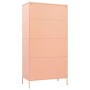 Armario de acero rosa 90x50x180 cm de vidaXL, Armarios roperos - Ref: Foro24-336247, Precio: 283,36 €, Descuento: %