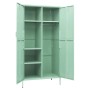 Armario de acero verde menta 90x50x180 cm de vidaXL, Armarios roperos - Ref: Foro24-336248, Precio: 284,23 €, Descuento: %