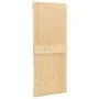 Puerta corredera con herrajes madera maciza de pino 100x210 cm de vidaXL, Puertas - Ref: Foro24-3057502, Precio: 231,06 €, De...
