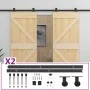 Sliding door with solid pine wood fittings 90x210 cm by vidaXL, Doors - Ref: Foro24-3057592, Price: 381,27 €, Discount: %