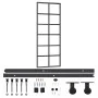 Sliding door with ESG glass and aluminum hardware 76x205 cm by vidaXL, Doors - Ref: Foro24-3081956, Price: 234,56 €, Discount: %