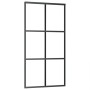 Puerta corredera con herrajes ESG vidrio y aluminio 102x205 cm de vidaXL, Puertas - Ref: Foro24-3081948, Precio: 262,82 €, De...