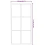 Schiebetür mit ESG Glas und Aluminium Beschlägen 102x205 cm von vidaXL, Türen - Ref: Foro24-3081948, Preis: 274,50 €, Rabatt: %