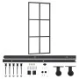 Sliding door with ESG glass and aluminum hardware 90x205 cm by vidaXL, Doors - Ref: Foro24-3081946, Price: 221,89 €, Discount: %