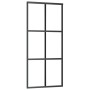 Puerta corredera con herrajes ESG vidrio y aluminio 90x205 cm de vidaXL, Puertas - Ref: Foro24-3081946, Precio: 209,27 €, Des...