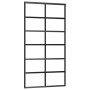 Puerta corredera con herrajes ESG vidrio y aluminio 102x205 cm de vidaXL, Puertas - Ref: Foro24-3081960, Precio: 220,93 €, De...