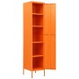 Armario de taquilla de acero naranja 35x46x180 cm de vidaXL, Taquillas y armarios de almacenamiento - Ref: Foro24-336255, Pre...