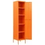 Armario de taquilla de acero naranja 35x46x180 cm de vidaXL, Taquillas y armarios de almacenamiento - Ref: Foro24-336255, Pre...