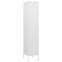 Armario de taquilla de acero blanco 35x46x180 cm de vidaXL, Taquillas y armarios de almacenamiento - Ref: Foro24-336260, Prec...