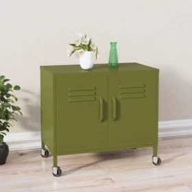 Olivgrüner Stahlschrank 60x35x56 cm von vidaXL, Schließfächer und Lagerschränke - Ref: Foro24-336261, Preis: 120,10 €, Rabatt: %