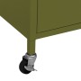 Armario de almacenamiento acero verde oliva 60x35x56 cm de vidaXL, Taquillas y armarios de almacenamiento - Ref: Foro24-33626...