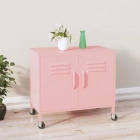 Pink steel storage cabinet 60x35x56cm by vidaXL, Lockers and storage cabinets - Ref: Foro24-336265, Price: 106,76 €, Discount: %