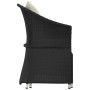 Set de muebles de jardín 2 pzas y cojines ratán sintético negro en Conjuntos de jardín | Comprar online en Foru.es