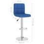 Taburetes de cocina 2 unidades tela azul de vidaXL, Taburetes de cocina - Ref: Foro24-334243, Precio: 137,25 €, Descuento: %