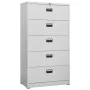 Armario archivador de acero gris claro 90x46x164 cm de vidaXL, Armarios archivadores - Ref: Foro24-336299, Precio: 311,91 €, ...