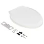 White soft-close and quick-release toilet seat by vidaXL, Toilet and bidet seats - Ref: Foro24-145019, Price: 29,17 €, Discou...