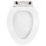 Tapa de váter de cierre suave y desenganche rápido blanca de vidaXL, Asientos de inodoros y bidés - Ref: Foro24-145019, Preci...