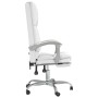 Silla de oficina reclinable masaje cuero sintético blanco de vidaXL, Sillas de oficina - Ref: Foro24-349682, Precio: 119,37 €...