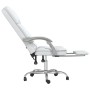 Silla de oficina reclinable masaje cuero sintético blanco de vidaXL, Sillas de oficina - Ref: Foro24-349682, Precio: 119,37 €...