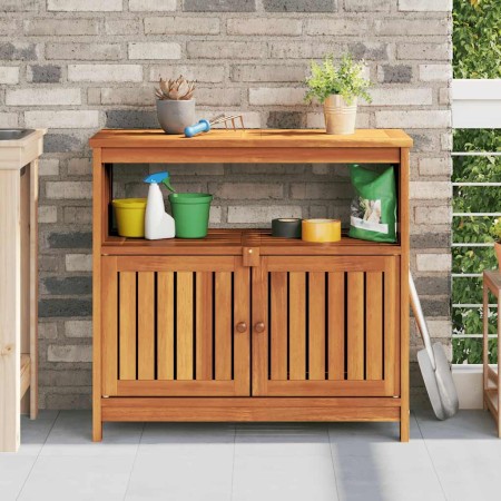 Mesa consola de jardín madera maciza acacia 80x35x75 cm en Mesas de jardín | Comprar online en Foru.es
