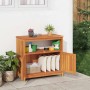 Mesa consola de jardín madera maciza acacia 80x35x75 cm en Mesas de jardín | Comprar online en Foru.es