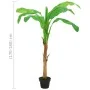 Árbol bananero artificial con macetero 180 cm verde de vidaXL, Flora artificial - Ref: Foro24-336314, Precio: 70,81 €, Descue...