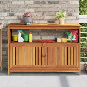 Mesa consola de jardín madera maciza acacia 110x35x75 cm en Mesas de jardín | Comprar online en Foru.es