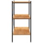 Estantería de 3 niveles negro y roble 80x40x92 cm de vidaXL, Librerías y estanterías - Ref: Foro24-336340, Precio: 75,42 €, D...