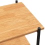 Estantería de 3 niveles negro y roble 80x40x92 cm de vidaXL, Librerías y estanterías - Ref: Foro24-336340, Precio: 75,42 €, D...