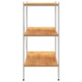 Estantería de 3 niveles blanco y roble 80x40x92 cm de vidaXL, Librerías y estanterías - Ref: Foro24-336342, Precio: 80,27 €, ...
