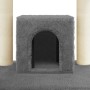 Rascador para gatos con postes de sisal gris oscuro 110 cm en Mobiliario para gatos | Comprar online en Foru.es