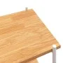Estantería de 4 niveles blanco y roble 80x40x130 cm de vidaXL, Librerías y estanterías - Ref: Foro24-336346, Precio: 92,03 €,...