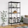 Estantería de 5 niveles negra 80x40x163 cm de vidaXL, Librerías y estanterías - Ref: Foro24-336347, Precio: 106,50 €, Descuen...