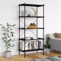 Estantería de 5 niveles negra 80x40x163 cm de vidaXL, Librerías y estanterías - Ref: Foro24-336347, Precio: 108,27 €, Descuen...